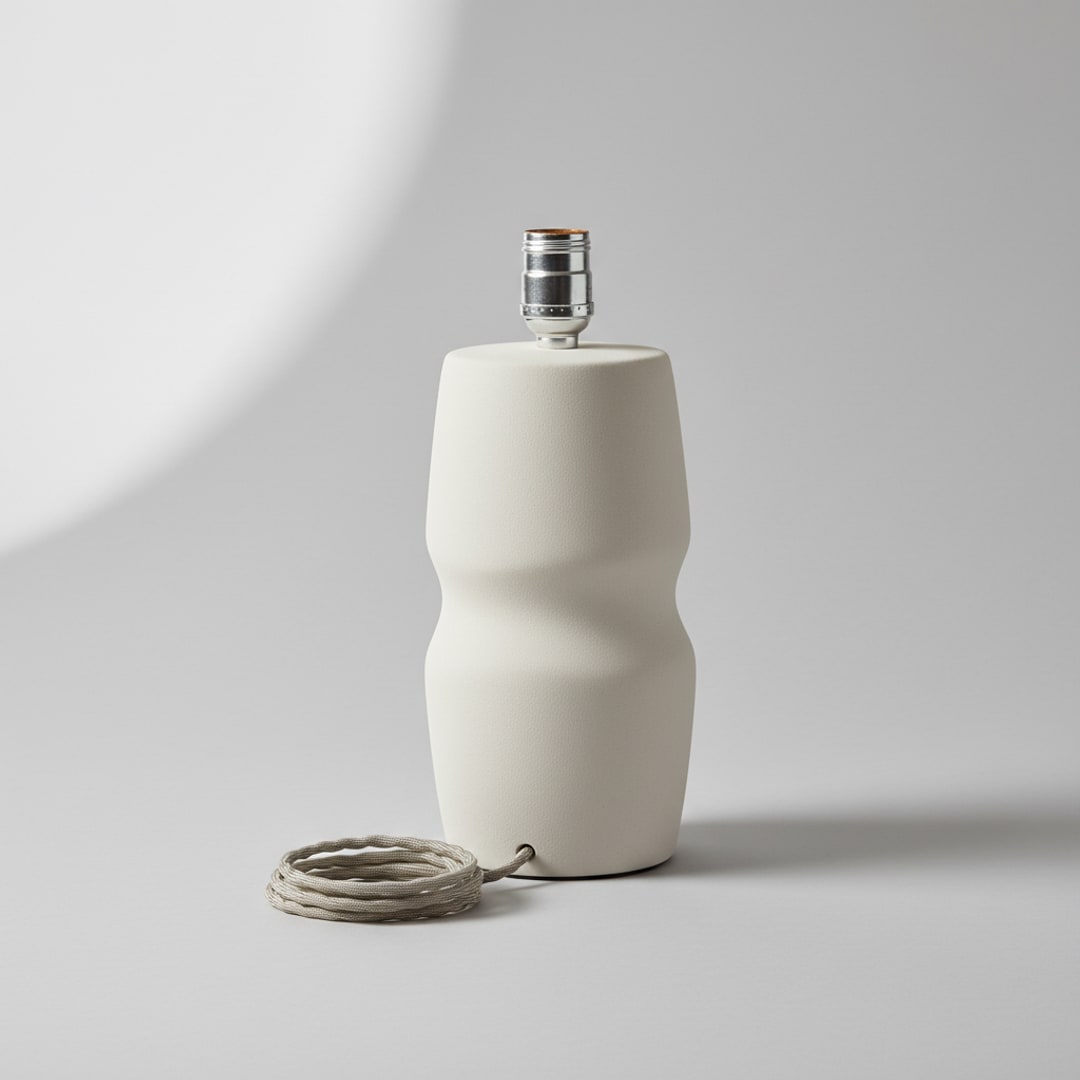 Ceramic Table Lamp Base, Matte